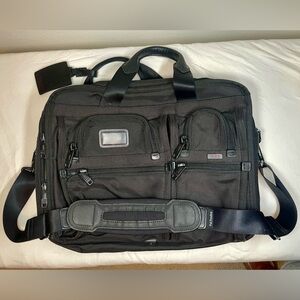 Tumi Alpha T-Pass Briefcase with Multiple Compartments 26145DH